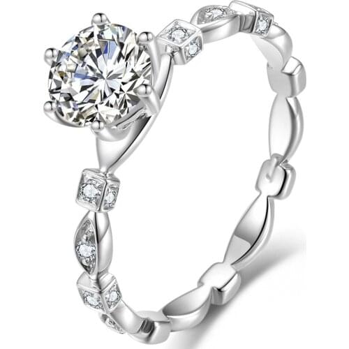 New 925 Sterling Silver Ring Micro-Inlaid Simulation Diamond Pumpkin Car Ring Female Charm Jewelry Gift