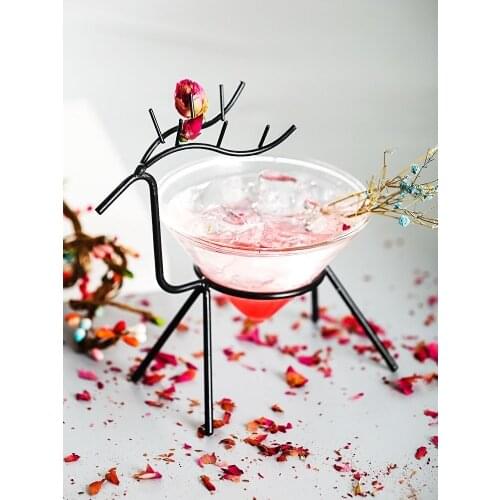 New Brandreth Mule Deer Martini Cocktail Glass Wedding Party Bar Nightclub Champagne Coupes Flutes Cone Muller Tipsy Wine Cup
