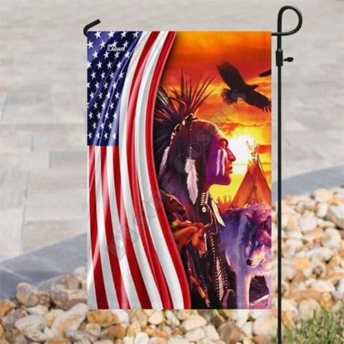 Native Flag 3D Full Printing Garden Flags Hanging House Flag Garden Flag Decoration Double-sided Printing 07