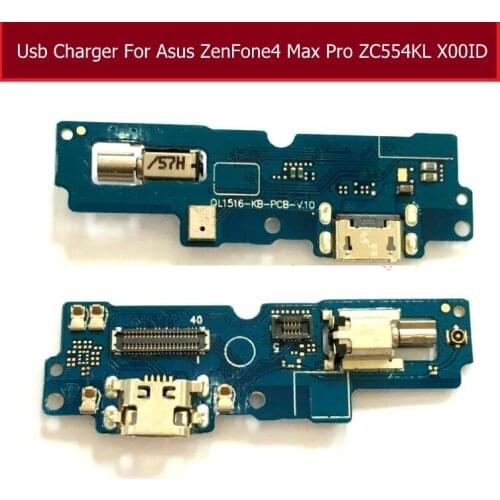 Genuine USB Charging Jack Dock Board For ASUS ZenFone 4 Max Pro ZC554KL X00ID USB Charger&Vibrator Flex Ribbon Cable Replacement