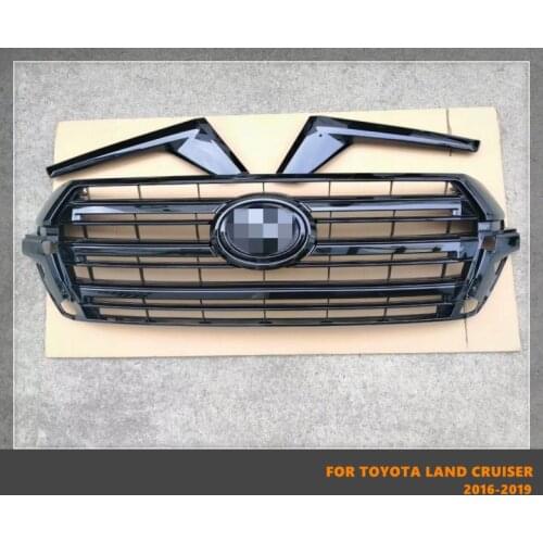 Good Quality ABS Front Middle Grill Racing Grills Fit For Toyota Land Cruiser LC200 2016 2017 2018 2019