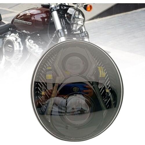 Motorcycle Front Head Light Lamp DRL LED Protection Headlight High Low Beam For Harley Softail Breakout 114 FXBR FXBRS 2018-Up