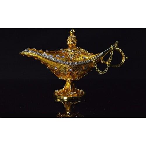 QIFU Europe Beautiful Retro Golden Kettle Shape for Home Decoration