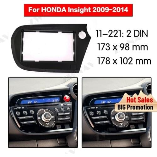 Radio Facia For Honda Insight (RHD) 2009-2014 2DIN Bracket dvd player Fascia Car Stereo Radio Installtion Dash