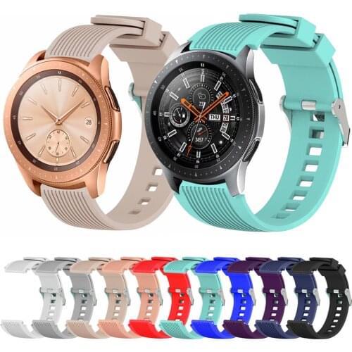 Gear S2 S3 Strap For Samsung Galaxy Watch 46mm 42mm Watch Band 20mm 22mm Classic Soft Silicone Sport Bracelet SM-R800 SM-R180