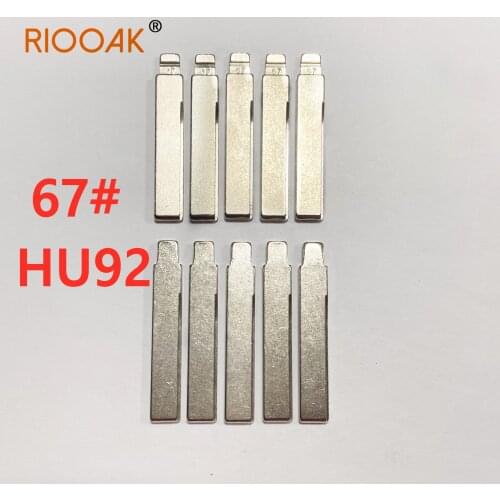 RIOOAK HU92 67# Remote key Blade For BMW CAS3/CAS4 E36 E39 E38 E63 E83 E53 F10 F20 F30 1 2 3 5 7 Series X5 X6 NO.67 Key Blank