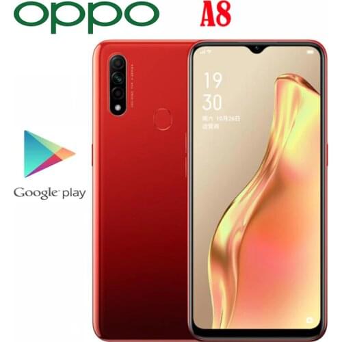 Original Official New Oppo A8 SmartPhone Octa Core 2.3GHz MTK6765 4G RAM 128G ROM 6.5inch LCD 1600x720P 12MP Camera 4230Mah