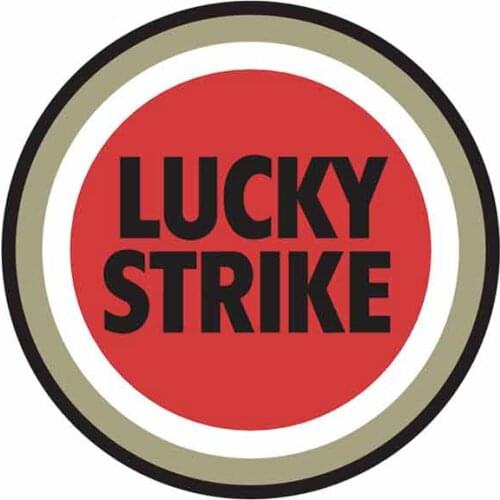 Dawasaru for Lucky Strike Car Sticker Personalized Sunscreen Decal Laptop Motorcycle Auto Accessories Decoration PVC,13cm*13cm
