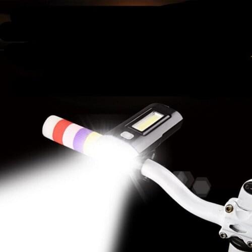 Bicycle light bike front light headlights USB charging COB highlight lights mountain USB charge bike accessories F113YQ