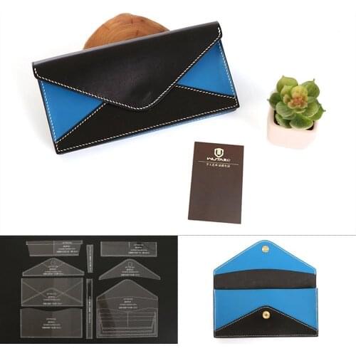 WT702 Handbag Acrylic Template Wallet Leather Pattern Acrylic Leather Pattern Leather Templates for Bags
