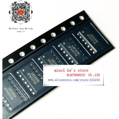 [ 10pcs/1lot ]100%New original: OPA4374AIDRG4 OPA4374AIDR OPA4374A - IC OPAMP GP 4 CIRCUIT 14SOIC