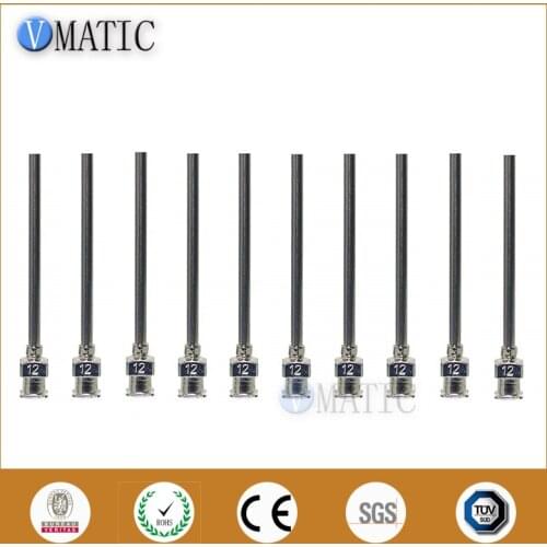 High Quality 12Pcs 12Ga 1.5 Inch Blunt Stainless Steel Dispensing Adhesive Glue Syringe Needle 1-1/2 Inch