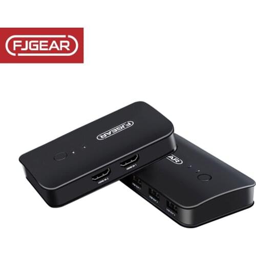 2 Port HDMI KVM Switch USB Sharer 2 In 1Out Two Computer Device Share Displayer USB Printer Keyboard Mouse U Disk