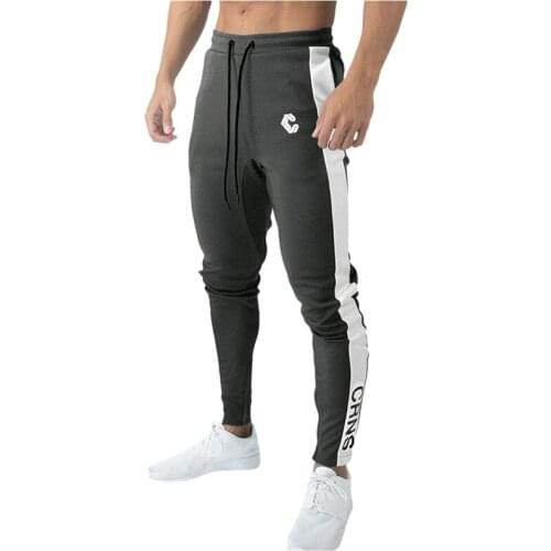 2020 Autumn men sports jogging pants new mens fashion cotton slim bodybuilding training pants Gyms sweat pants