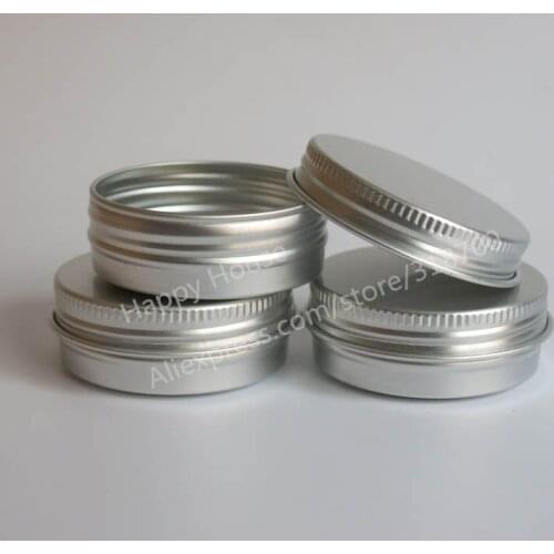 30 x 30G Aluminum Jar, 1 oz metal Cosmetic Packaging Container, 30 g aluminum can tin