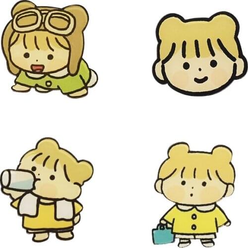 Acrylic Brooch Cute Girl Series Two Brooch Is The Best Gift For Kids Or Friends For Halloween And Christmas