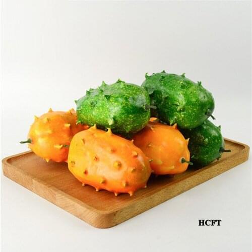 Home hotel bar cafe restaurant Shop Store decoration faux foam artificial Simulation Kiwano melon fake tropical fruit model