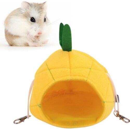 Pet Sleeping House Hamster rabbit Home Bed Mini Animals Hedgehog Cartoon Fruit Warm House bed