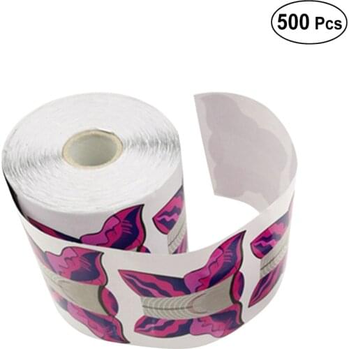 500pcs Nail Forms Butterfly Shaped Nail Art Guide Form Sticker Acrylic UV Gel Tip Extension Golden Nail Paper Holder Nail Tool