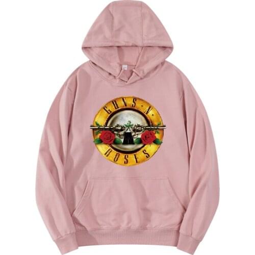 GUNS and Roses rock band pure cotton hoodies women oversized sweatshirts pullovers streetwear hoodie women clothes harajuku 2020