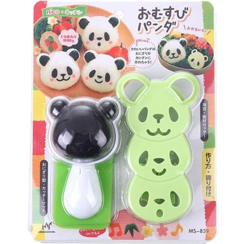Rice Ball Mold Panda Shape Rice Mold DIY Creative Sushi Mould For Home Kitchen Cooking Tool Set