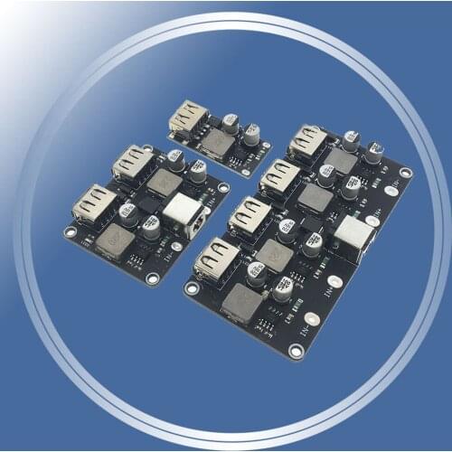 KC24 USB QC3.0 QC2.0 USB DC-DC Buck Converter Charging Step Down Module 6-32V 9V 12V 24V to Fast Quick Charger Circuit Board 5V