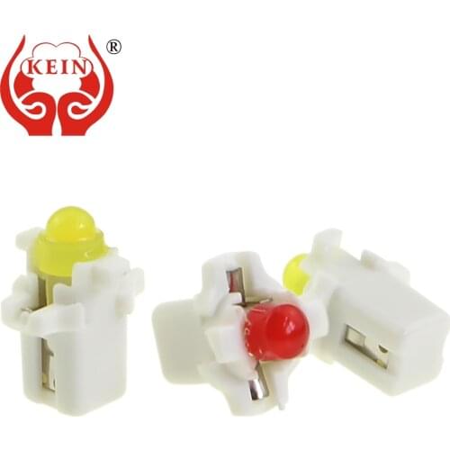 KEIN 1PCS B8.3D car LED b8.3 COB Instrument dashboard Lights DC12V white green blue Dashboard Warning Indicator Lamp Bulb Lights
