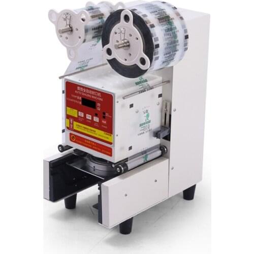 Commerical 95mm 90mm Bubble Tea Coffee Packing Sealer Automatic Cup Sealing Machine