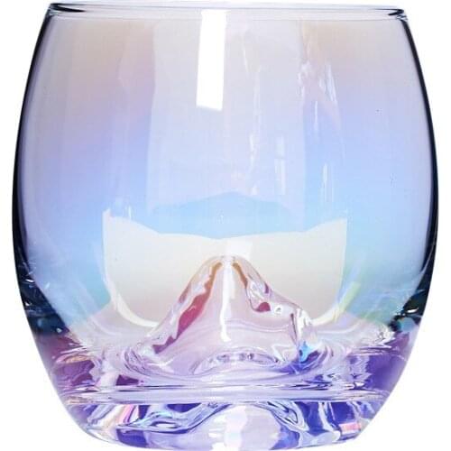 Colorful Glasses Lady Home Mens Cup Teacup Personalized Creative Rainbow Water Milk Cup Beer Whiskey Glass Water Bottle