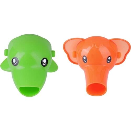 Cute Cartoon Animal Funny Faucet Extender Kids Fashion Hand Washing Baby Tub Toy Plastic Bathroom Sink Gift Help Baby Wash Hand
