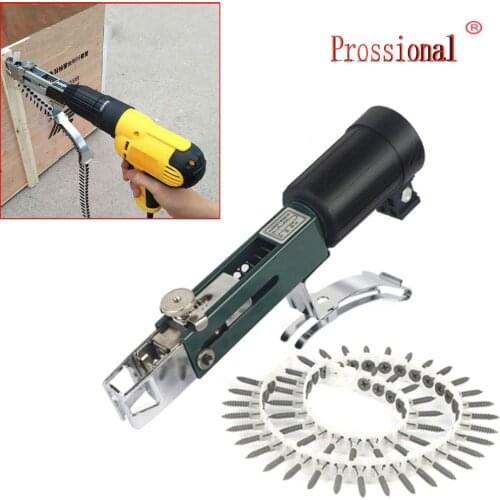 New Woodworking Automatic Chain Nail Gun Adapter Screw Gun for Electric Drill Tool Cordless Power Drill Attachment