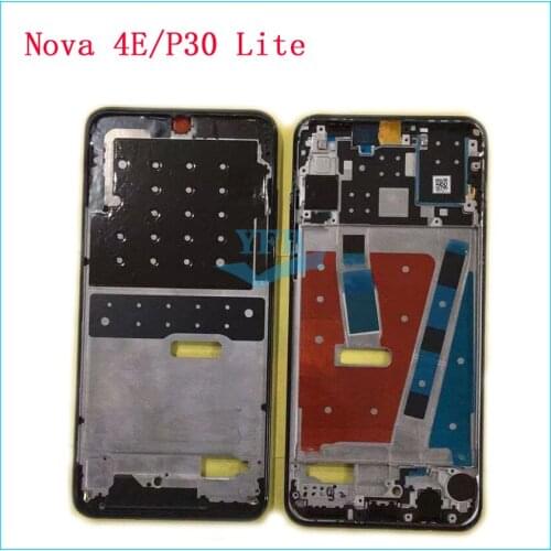 10pcs For Huawei Nova 4E P30 Lite Front LCD Housing Middle Faceplate Frame Bezel Replacement Par