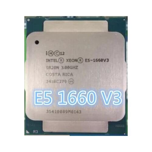 Intel Xeon E5-1660 V3 3.0GHZ E5-1660V3 8-Core 20MB E5 1660V3 140W E5 1660 V3 DDR4 1866MHz FCLGA2011-3 1660V3