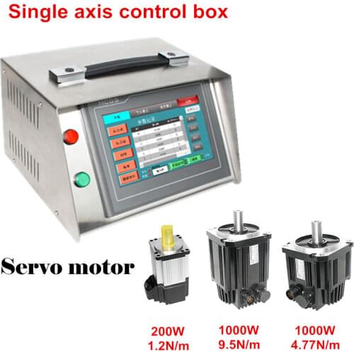 CNC Controller Box Dividing Head System with Servo Motor 200W 1000W Rotation A axis for CNC Router Engraving Milling Machine Kit