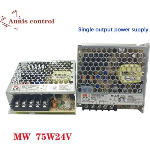 MEANWELL LRS-75-24 5V12V15V36V48V1.6/2.1/3.2A5/6/ 14A DC LED Indicator Light Monitor NES 75Wsingle Output Switching Power SuppIy