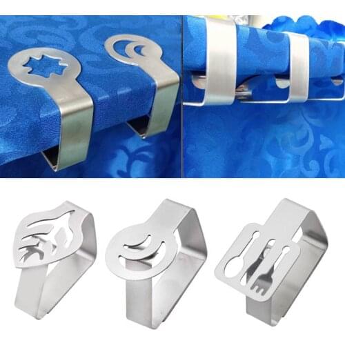 Thicken Tablecloth Clamp Stainless Steel Table Cloth Clips Wedding Promenade Table Cover Holder For 2.5-3.5cm Thickness Desktop