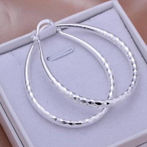 Fashion hot sale beautiful High quality Silver color Earring for women lady wedding gifts Jewelry free shipping E293