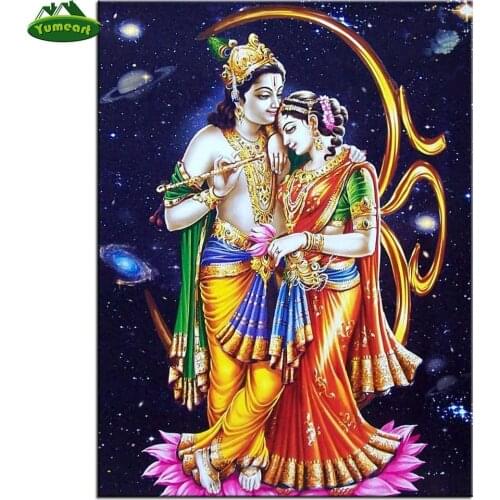 3D Diamond embroidery Diy diamond Painting Radha Krishna Peacock Cross Stitch Home Decoration 5D Needlework embroidery diamonds