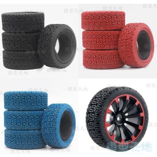 4pcs 1/10 On-Road Car Soft Tires 69MM High Grip Rubber Tyre Sponge liner For HSP Tamiya HPI Kyosho Sakura 94122 94123 D3 D4 CS