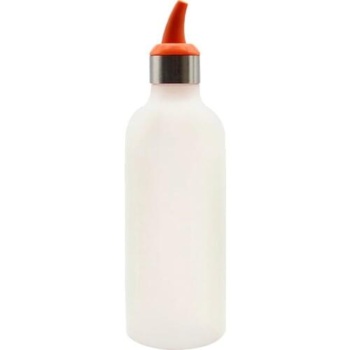 450ml Squeeze Bottle - Condiment Dispenser Ketchup Mustard Sauce Container Orange,Rosy Red,Blue