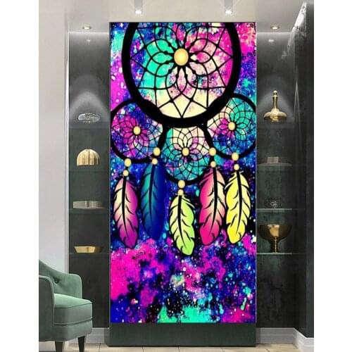 Dream Indian Feather Diamond Painting Full Square, Diamond Embroidery 5D Cross Stitch Mosaic Handmade Hobby Display ,EE1869