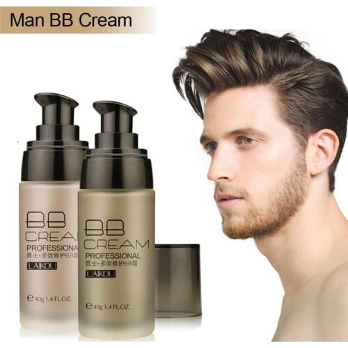 Men BB Cream Long Lasting Concealer Blemish Waterproof Oil-control Moisturizer Sun Block Not Greasy Makeup Men BB Cream Cosmetic