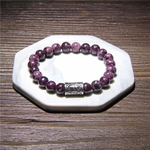 Fashion Charoite Stone Bracelets For Couples Natural Lava Volcanic Stone Bracelet Men Women Healing Health Yoga Jewelry Gifts