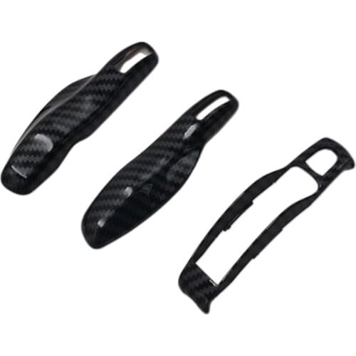 Carbon Fiber Remote Key Case Shell Cover Trim For Porsche Cayenne Panamera Macan