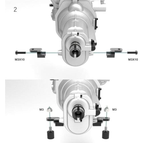 Engine Shock Absorber Bracket Dampers Mount for Capo Samurai Jimny SIXER1 Crawler RC Car Accessories