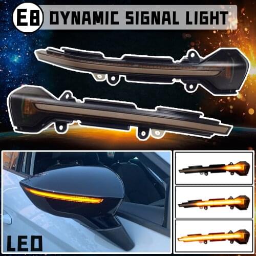 For Seat Leon III MK3 5F ST FR Cupra Ibiza MK5 V KJ1 Arona KJ7 Side Wing Mirror Indicator Dynamic Turn Signal LED Light
