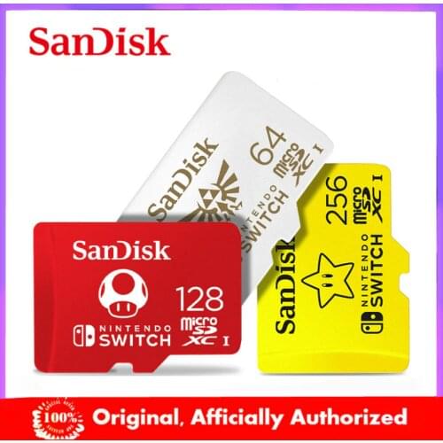 SanDisk Micro SD Card Nintendo Switch Authorized 64GB 128GB 256GB 4K HD tf memory card for Game Expansion Card cartao de memoria