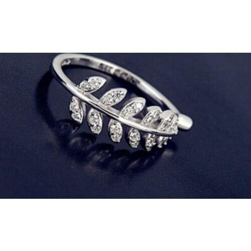 New Charm Zircon Leaf Finger Ring For Women Men Vintage Boho Knuckle Party Rings Punk Jewelry Girls Gift 2020