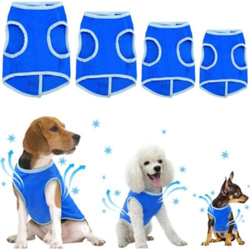 Pet Cooler Dog Clothes Summer Small Medium-sized Chihuahua French Bulldog Vest T-shirt Cool Down Artifact Pet Supplies Wholesale