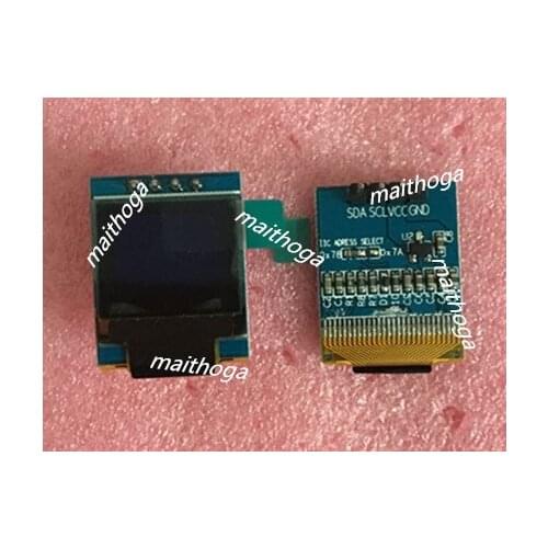 Maithoga IPS 0.66 inch 4PIN White/Blue OLED Module SSD1306 Drive IC 64*48 IIC Interface 3.3V